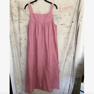 Vintage Marimekko 1975 Square Neck Midi Dress